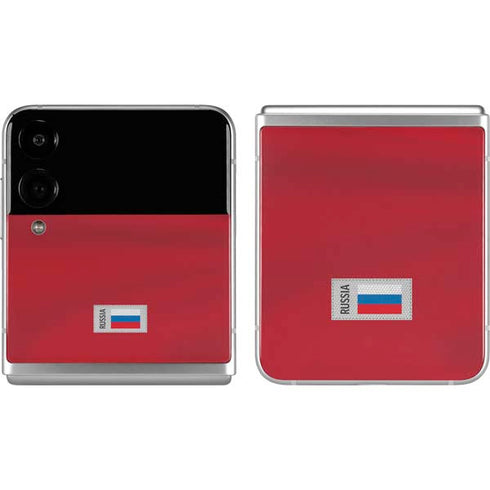 Russia Soccer Flag Galaxy Z Flip4 5G Skin